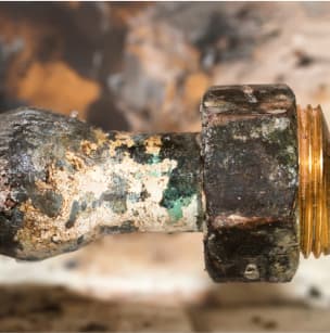 An old lead pipe